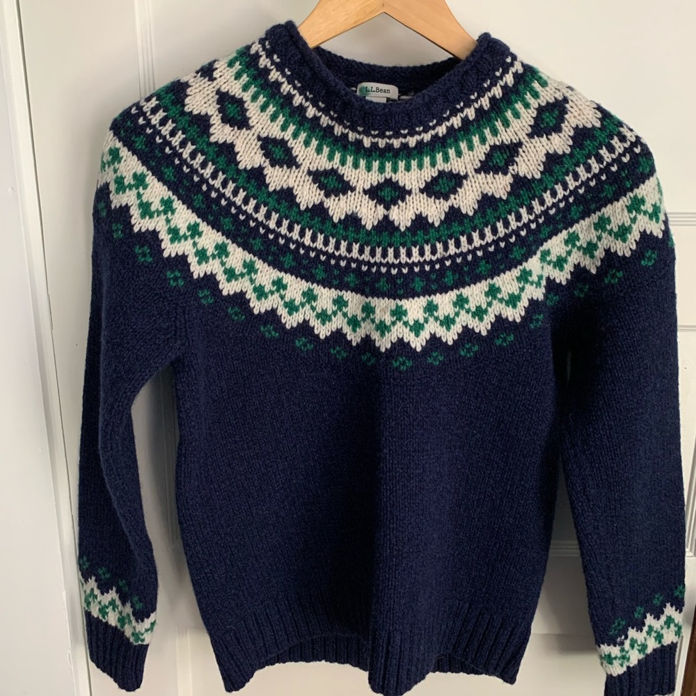 LL Bean Classic Ragg Wool Sweater